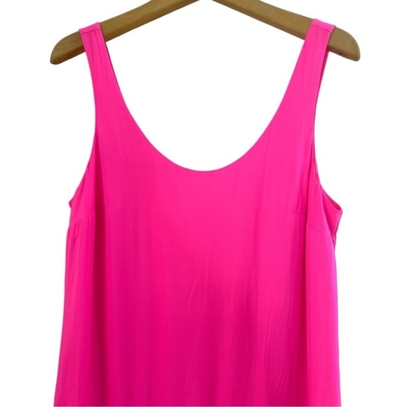 Lilly Pulitzer Natashia Pom Pom Mini Dress Pink Ruffle Hem Size Medium - Picture 3 of 11